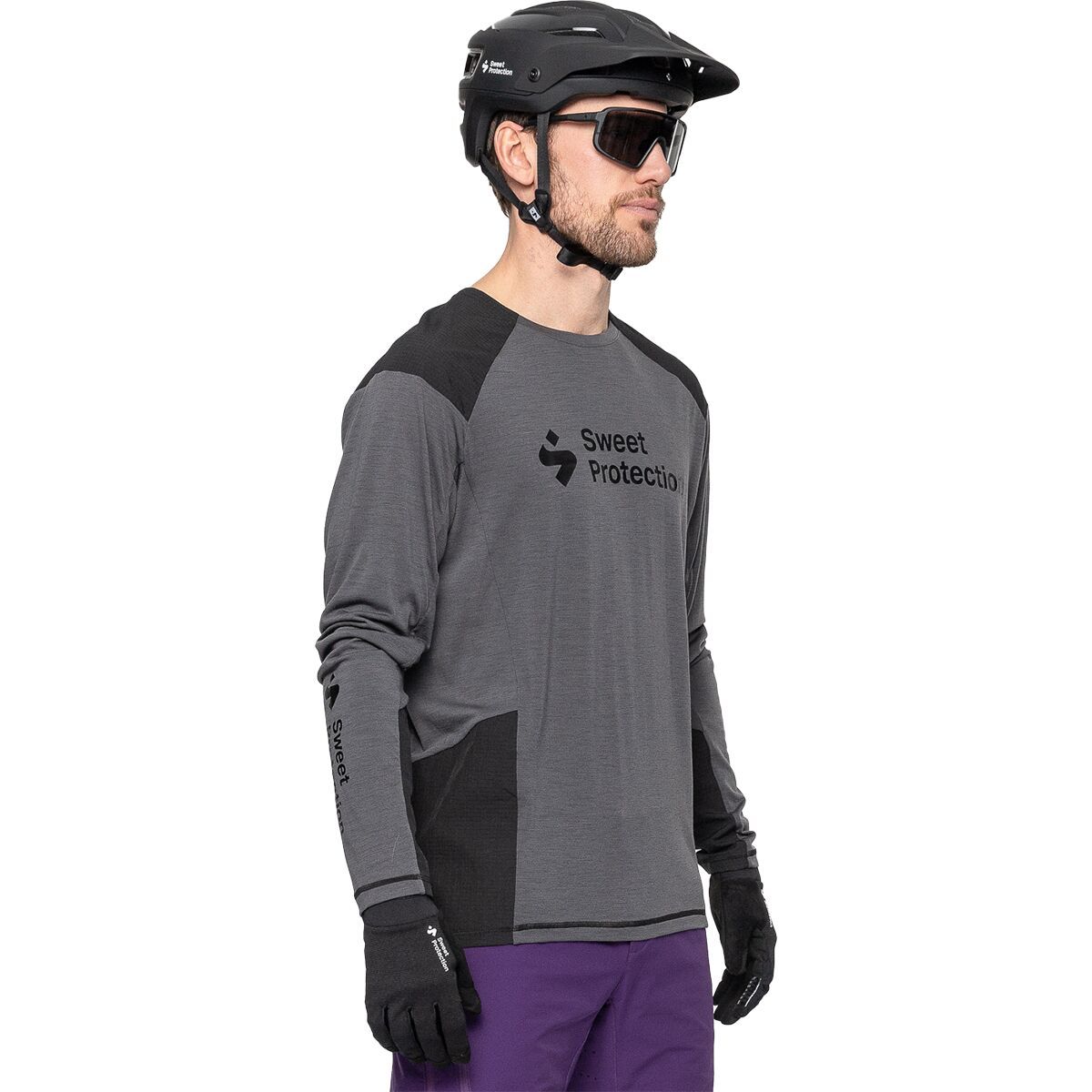 Sweet Protection Hunter Merino Fusion Jersey - Men's Stone Gray, M