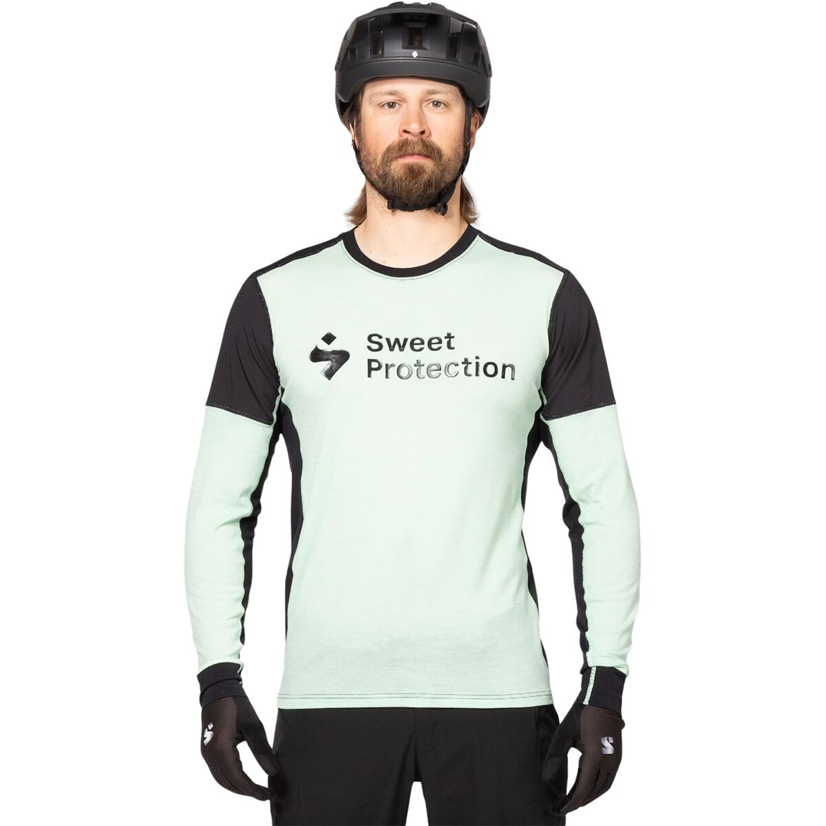 Sweet Protection Hunter Merino Hybrid Long-Sleeve Jersey - Men's Turquoise, M