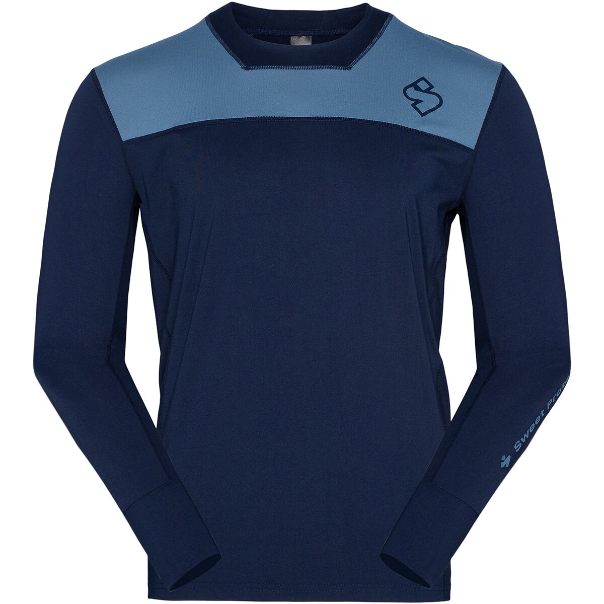 Sweet Protection Men's Hunter MTB Long-Sleeve Jersey in Flare Blue - Size: Medium