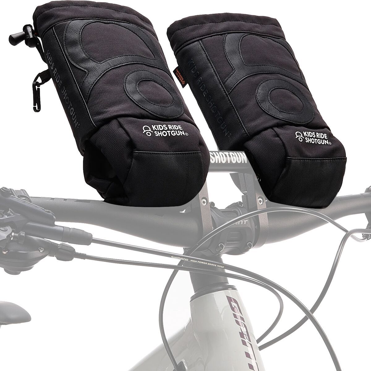 Kids Ride Shotgun Pogies - Kids' Black, One Size