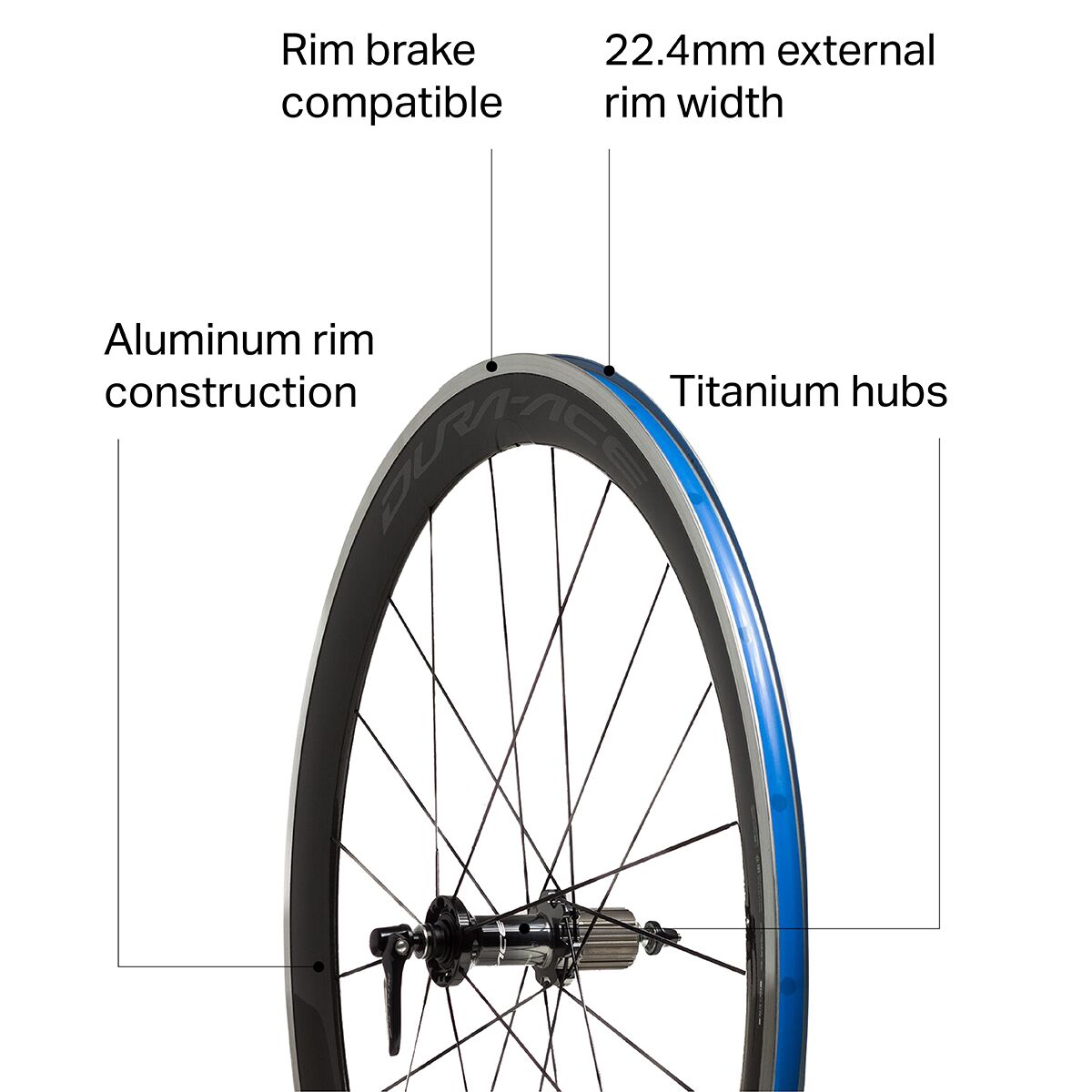 Shimano Dura Ace 9100 C60 Carbon Road Wheelset Clincher