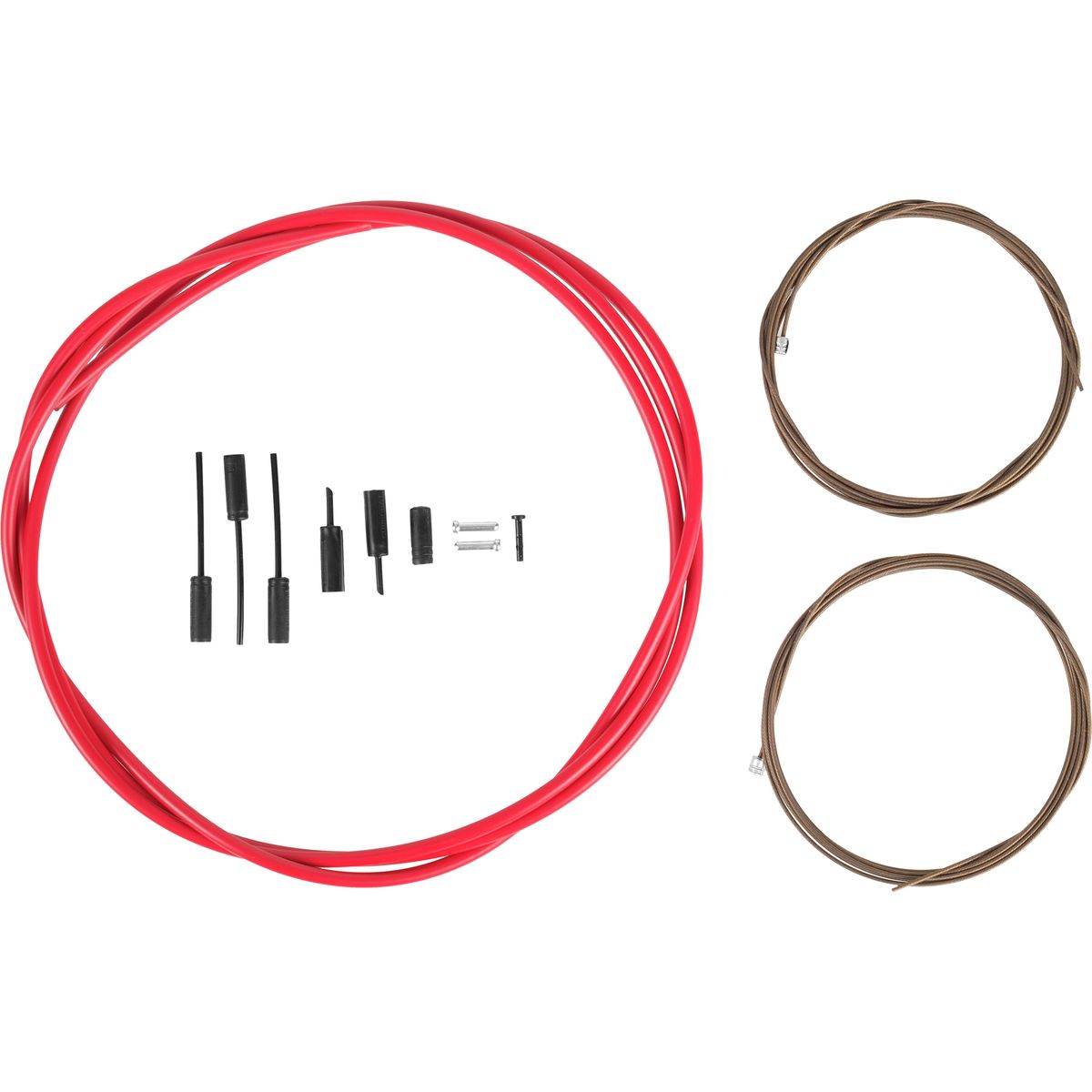 Shimano Dura-Ace R9100 OT-SP41 Polymer-Coated Derailleur Cable Set Red, One Size