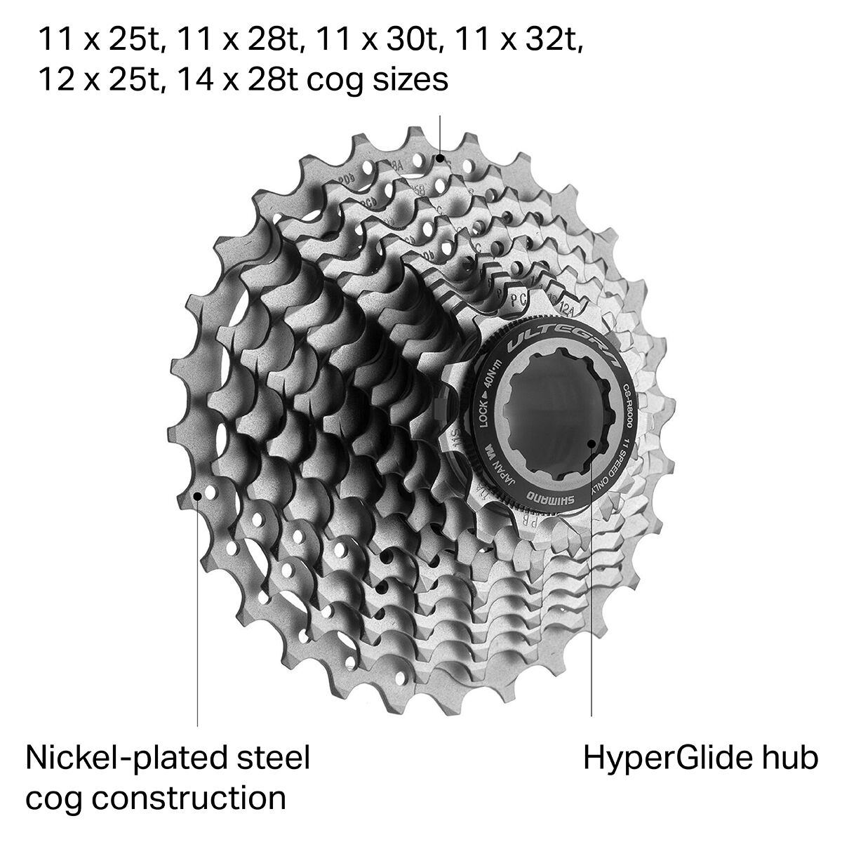 adopteren Optimisme eetpatroon Shimano Ultegra CS-R8000 Cassette - Components