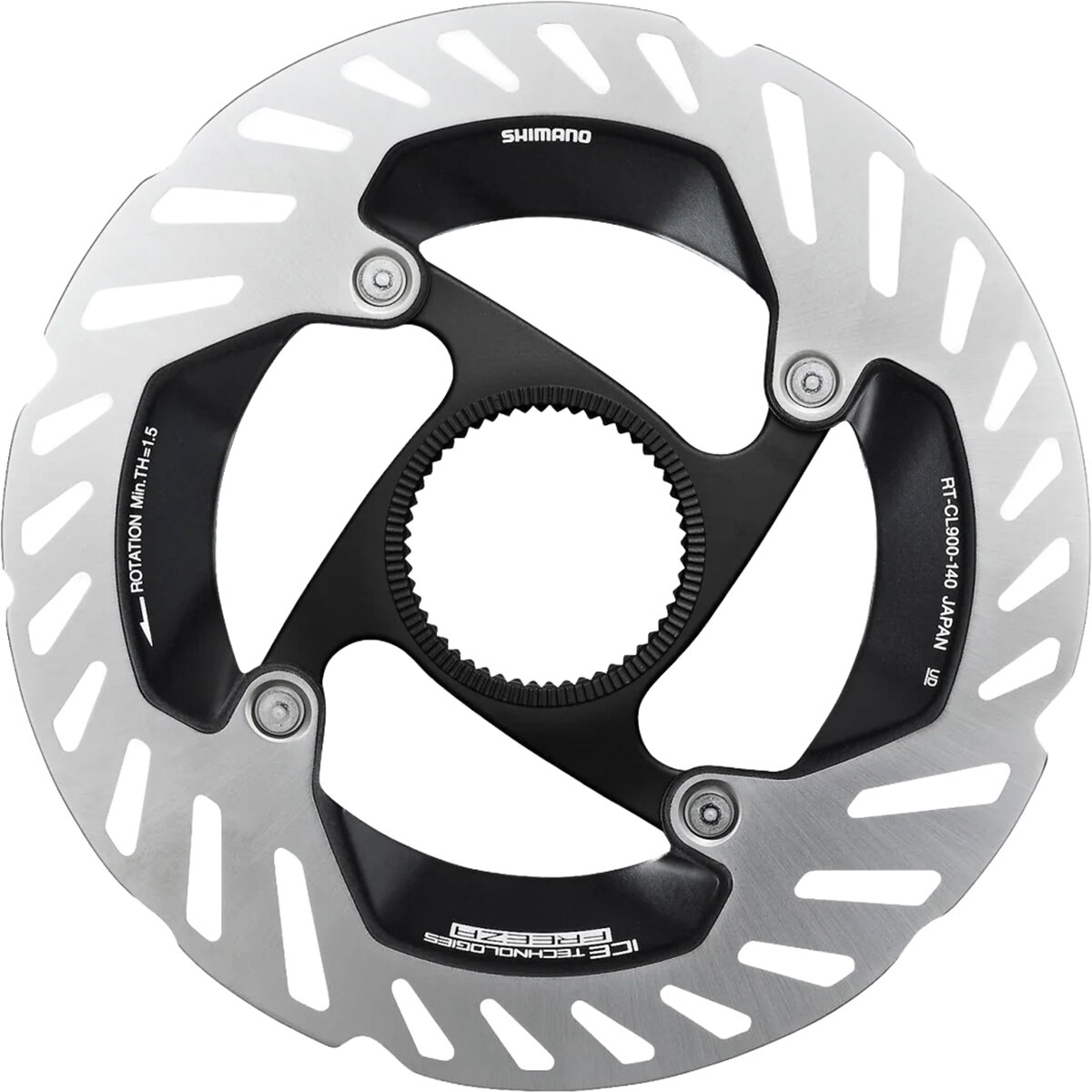 Shimano XTR/Dura-Ace Centerlock Disc Rotor Gray/Black, 140mm