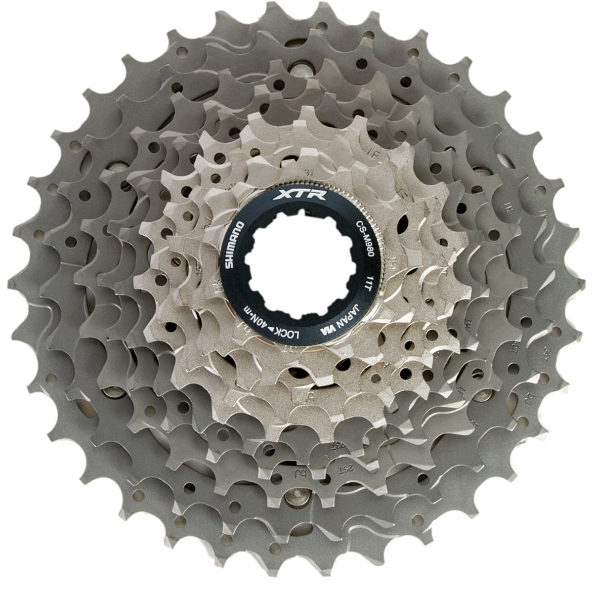 SHIMANO XTR CS-M980 スプロケット 10速 Shimano XTR CS-M980 10-speed Titanium Cassette 11-34T Cogs