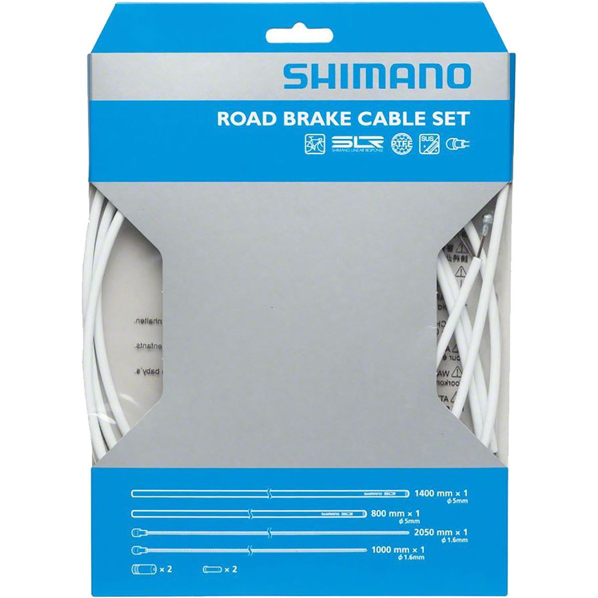 Shimano PTFE Brake Cable & Housing Green, One Size