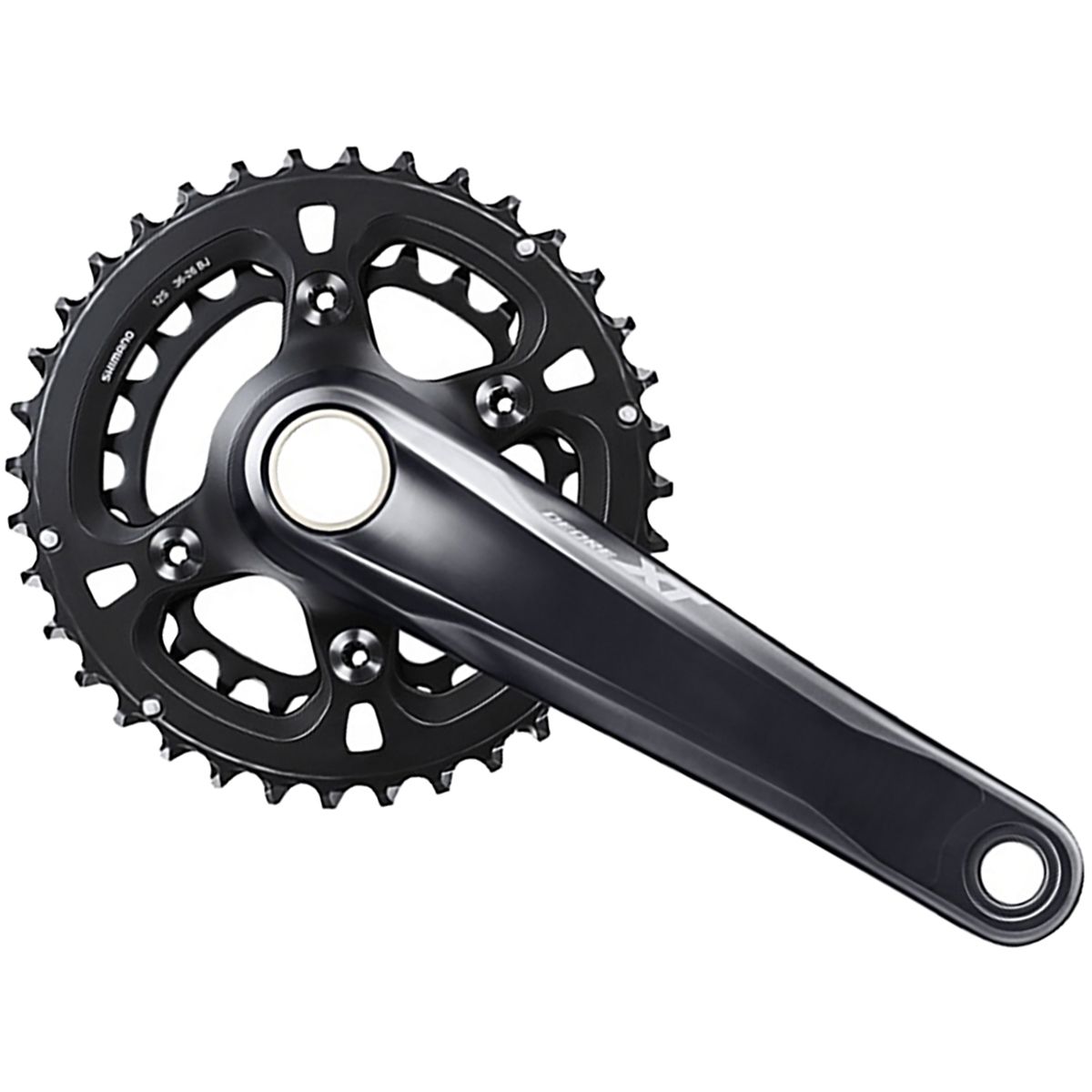 Shimano XT FC-M8120 2x Boost Crankset Black, 175mm, 36/26t