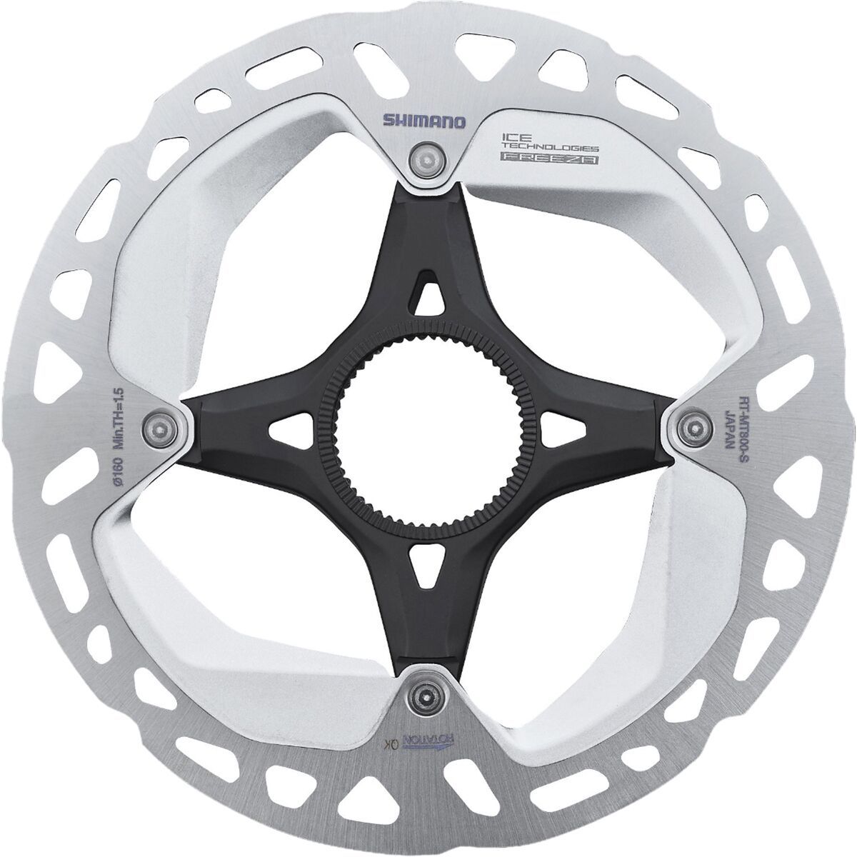 SHIMANO RT-MT800 180mm　　　6-4-5 Shimano XT RT-MT800 Disc Brake Rotor (Centerlock) (180mm