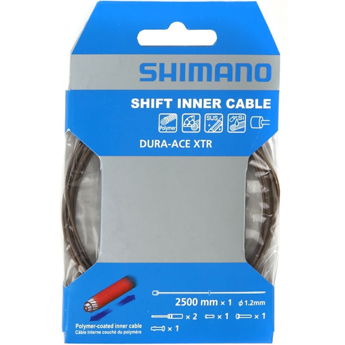 Shimano Shimano Dura-Ace/XTR Inner Shift Cable Polymer-Coated, 2500mm