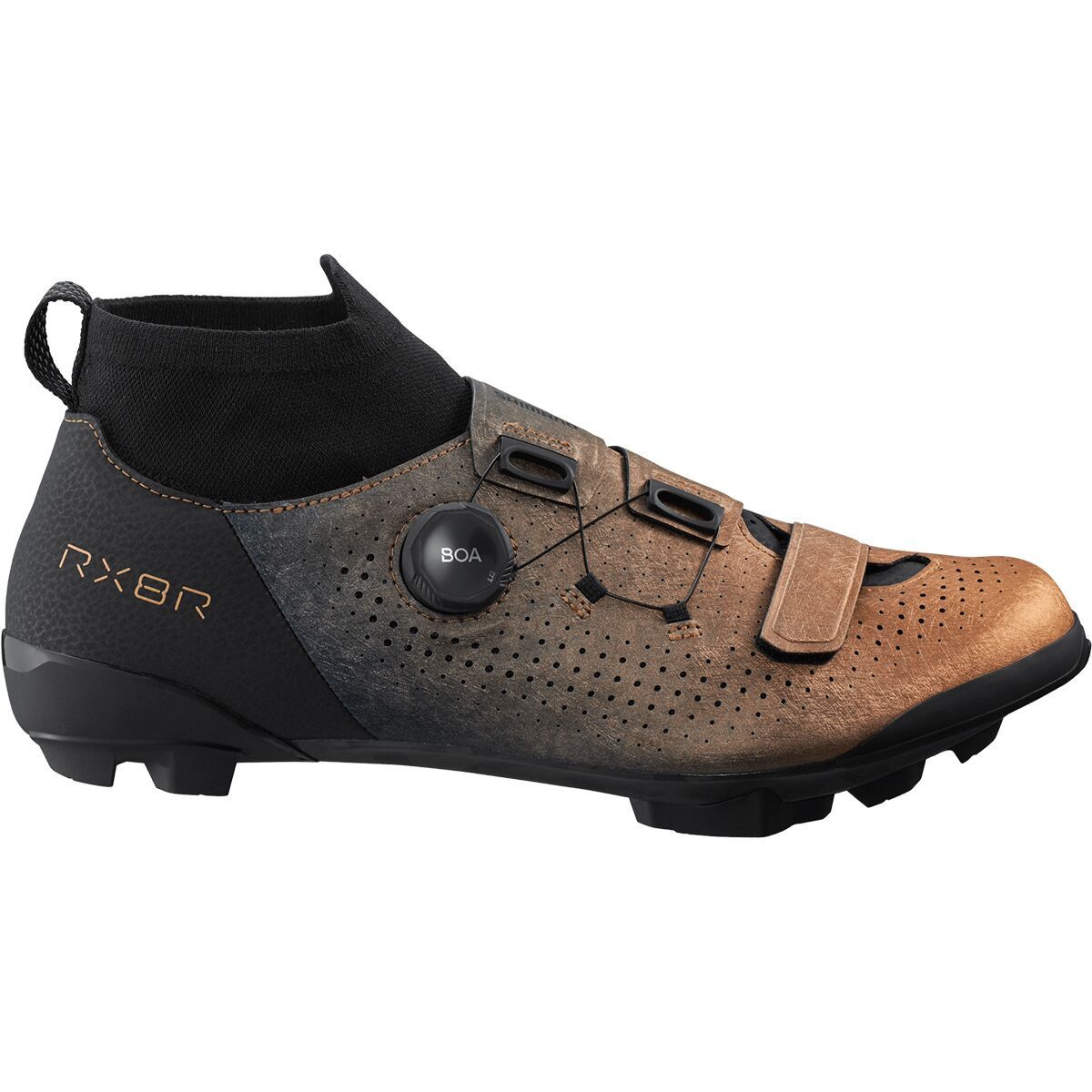 Shimano RX801 Rally Gravel Bike Shoe - Men's Metallic Orange, 42.0