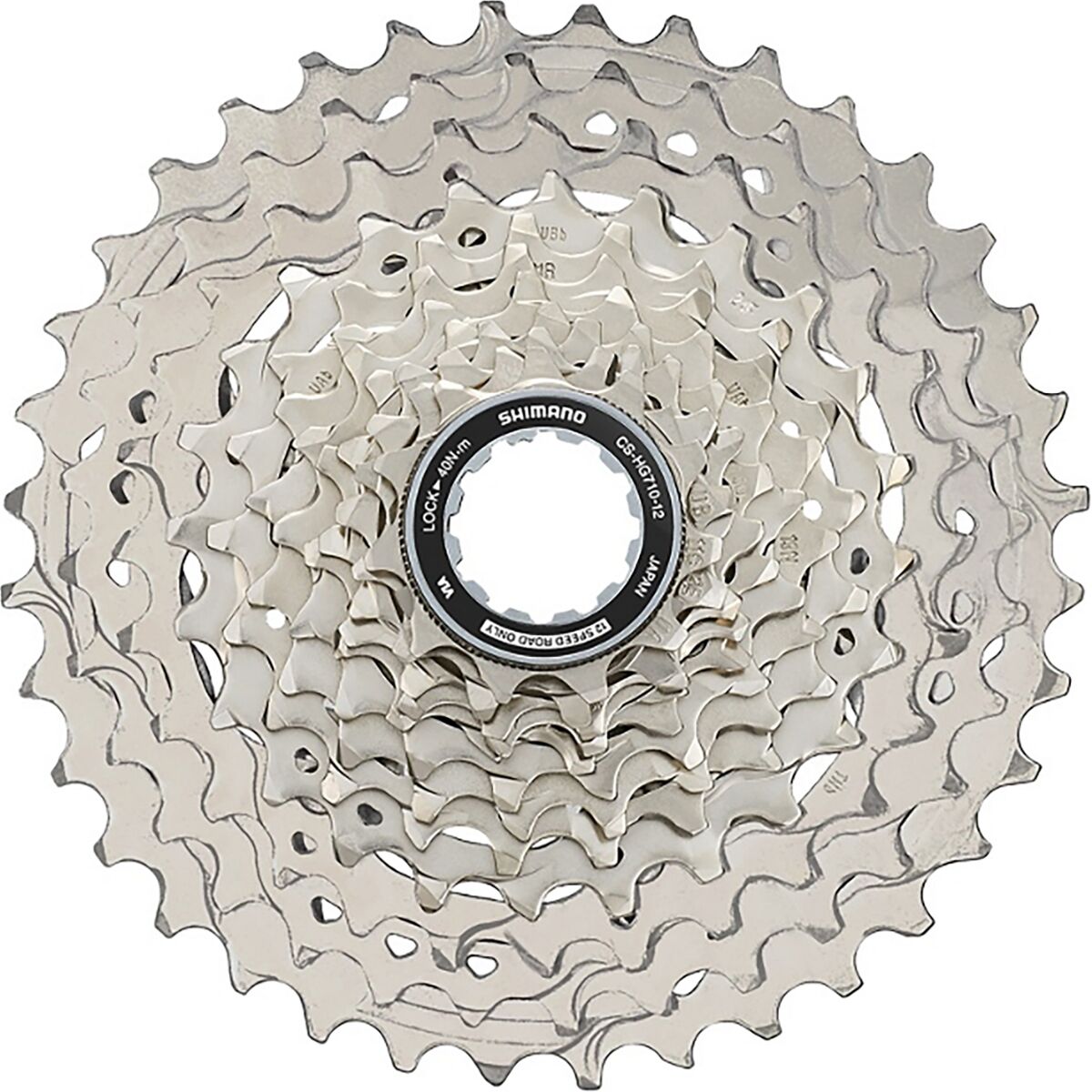 Shimano 105 CS-HG710 12-Speed Cassette Silver, 11-36T, 12-Speed