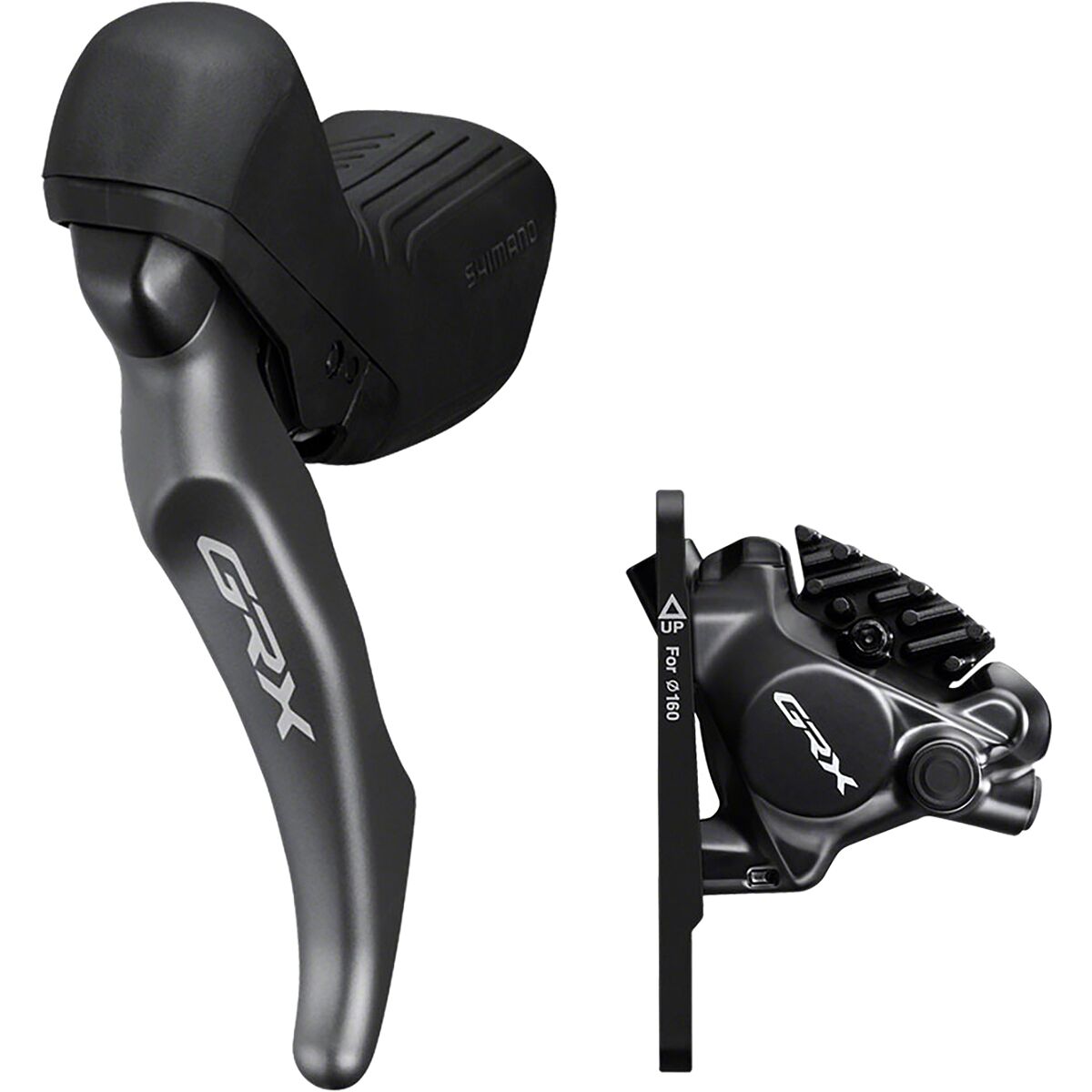 Shimano GRX RX820 Brake Lever/Disc Brake Caliper Black, Left/Front