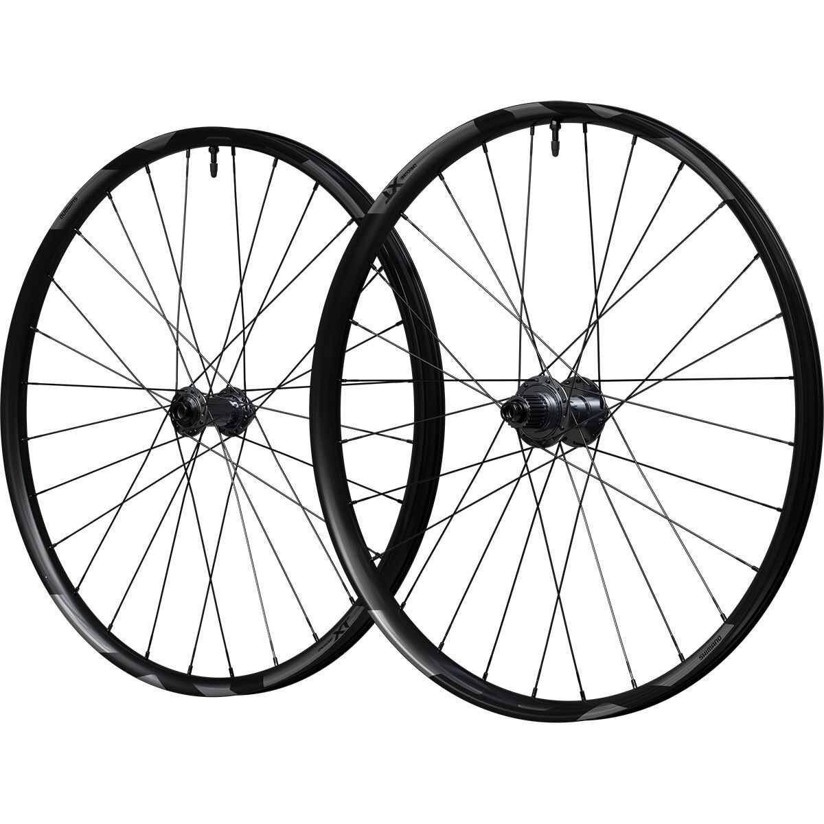 Shimano Deore XT M8200 29in Wheelset - Tubeless Black, 28h, 15x110/12x148mm, Microspline