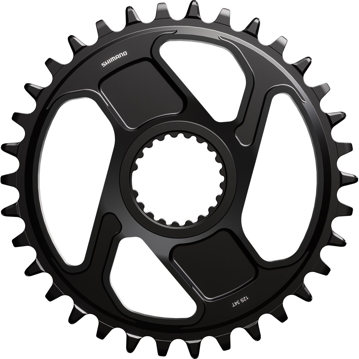Shimano SM-CRM86 1x Chainring Black, 34t