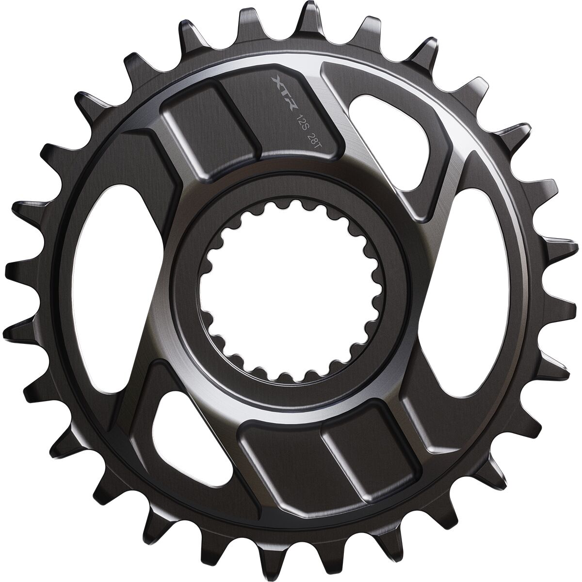 Shimano SM-CRM96 1x Chainring Black, 28t