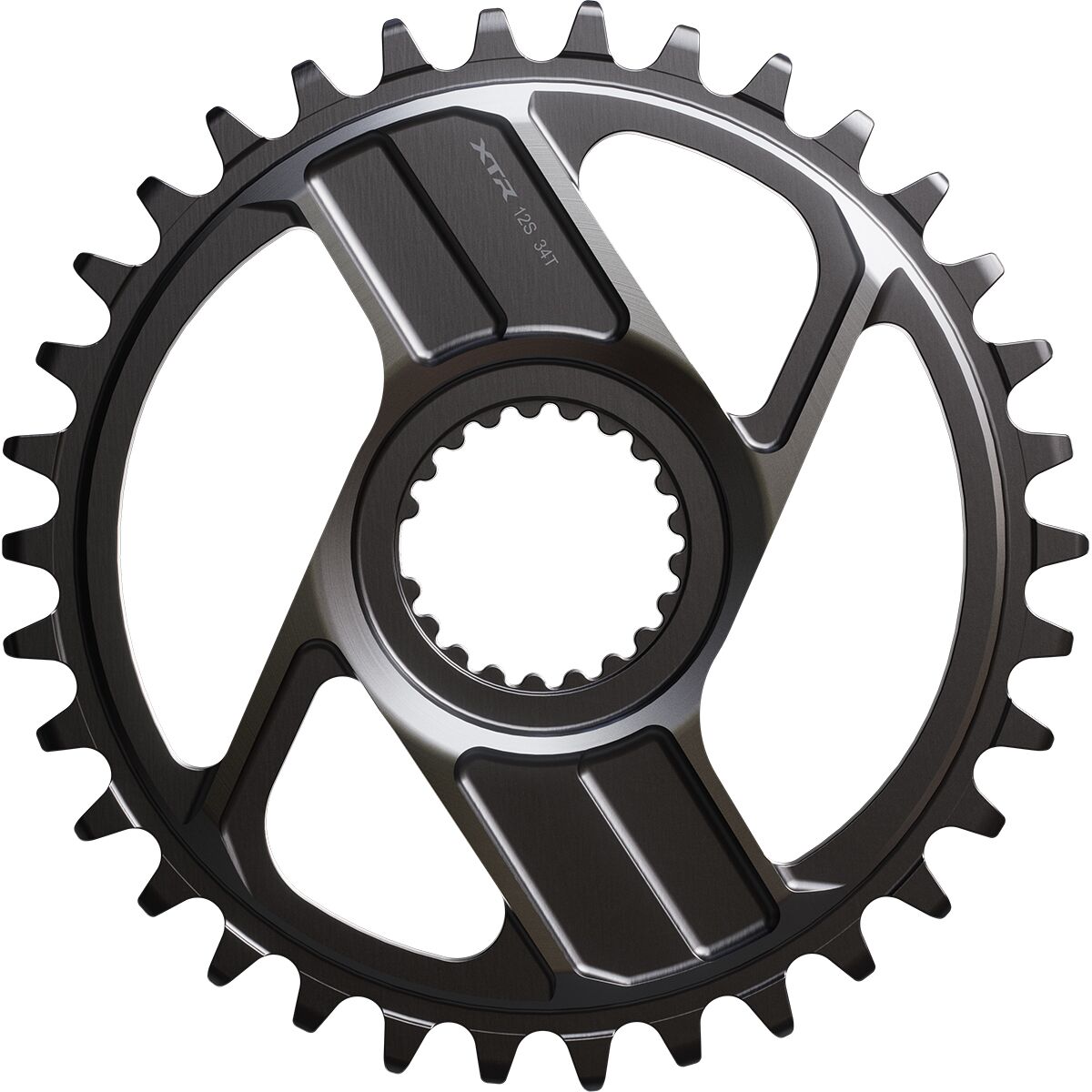 Shimano SM-CRM96 1x Chainring Black, 34t