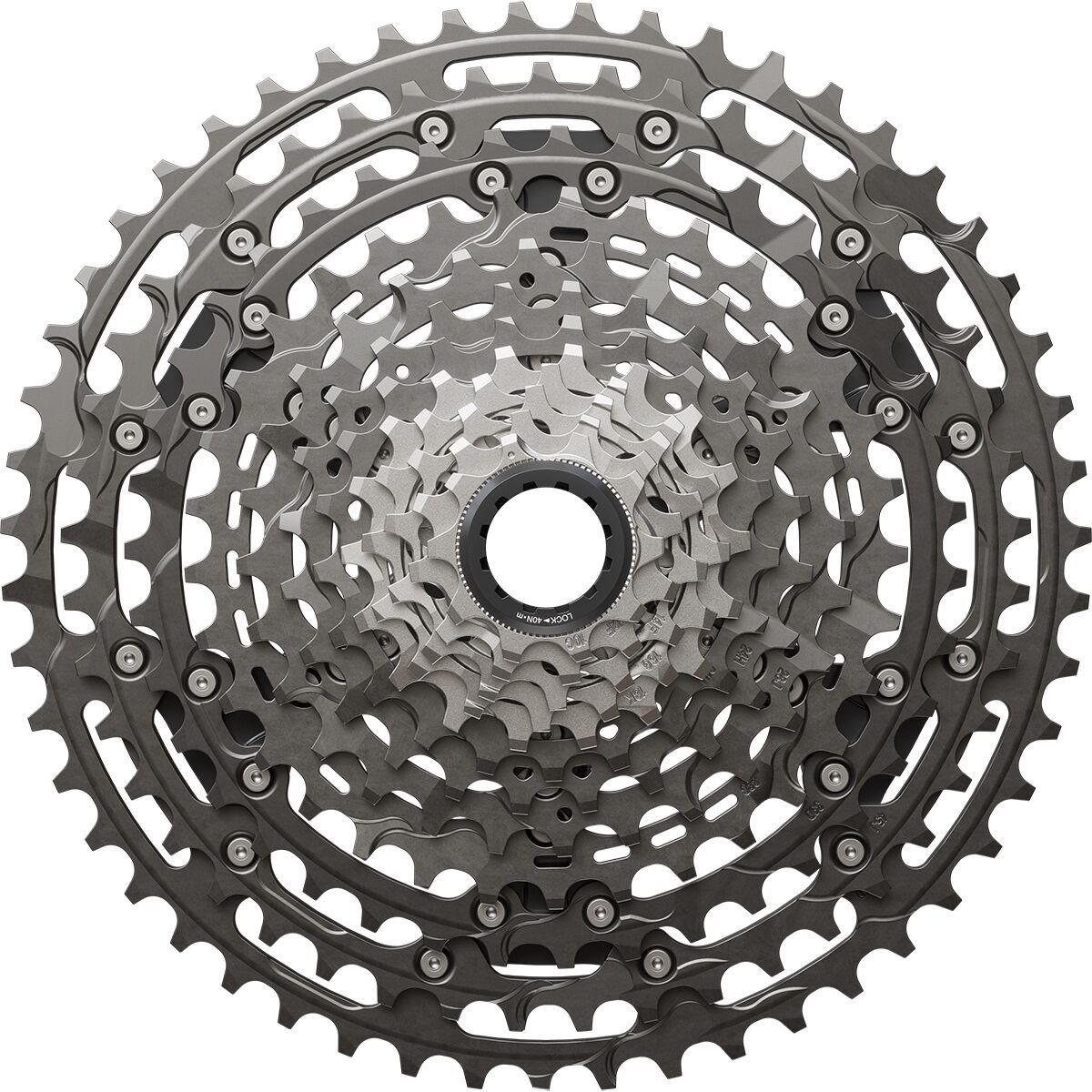 Shimano XTR CS-M9200 12 Speed 10-51T Cassette Silver, 10-51t
