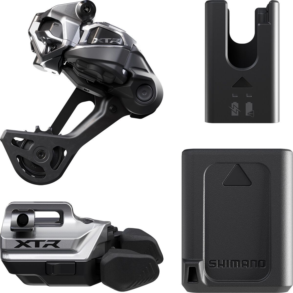 Shimano XTR M9250 Di2 Drivetrain Upgrade Kit Black, Medium Cage, Right, Bar Clamp