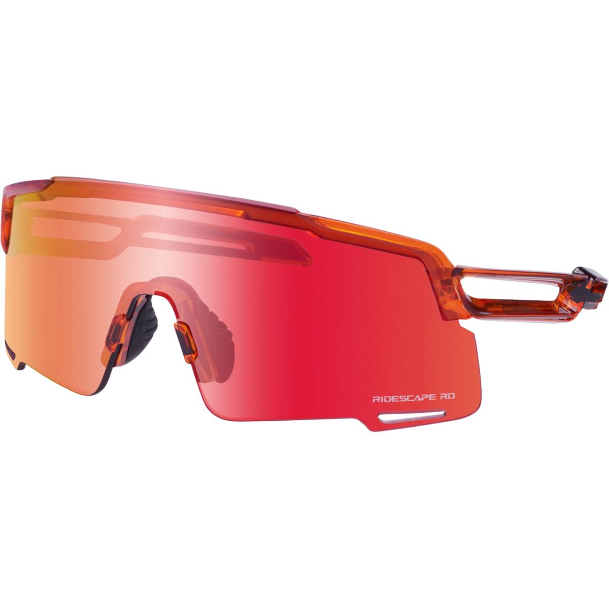 Shimano Equinox RS Sunglasses Orange Sapphire/Ridescape Road, One Size