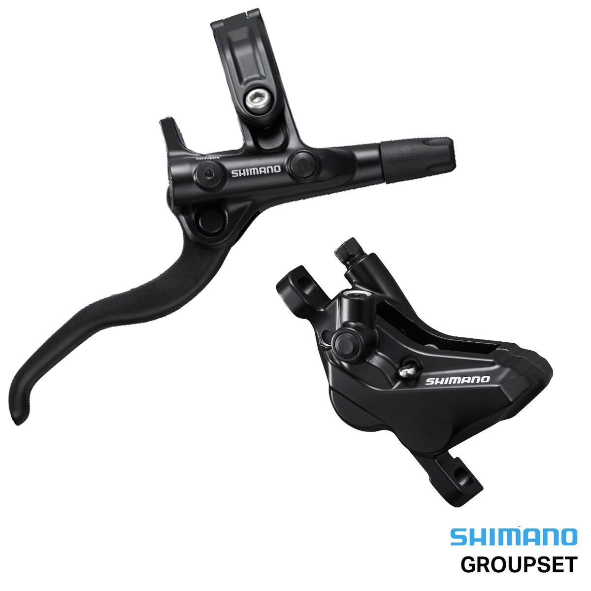 Shimano Shimano Deore Bl-M4100/Br-Mt420 Disc Brake+Lever Hydraulic Resin Pad Gray, Front