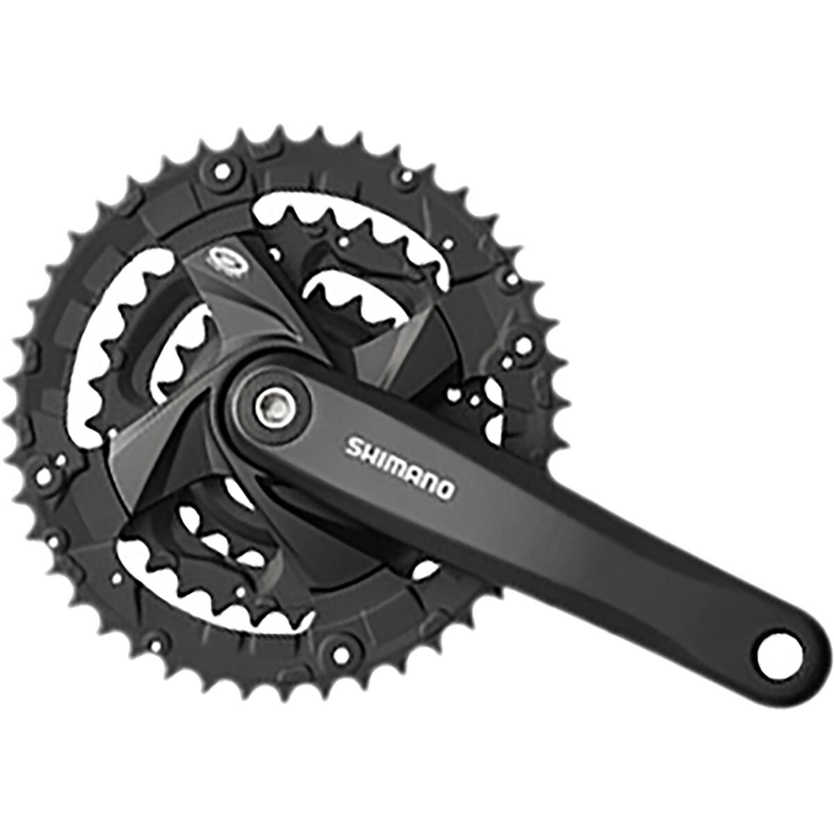 Shimano Fc-M371 9-Speed 170Mm 26X36X48T Square Crankset+Chain Guard Black, 170mm