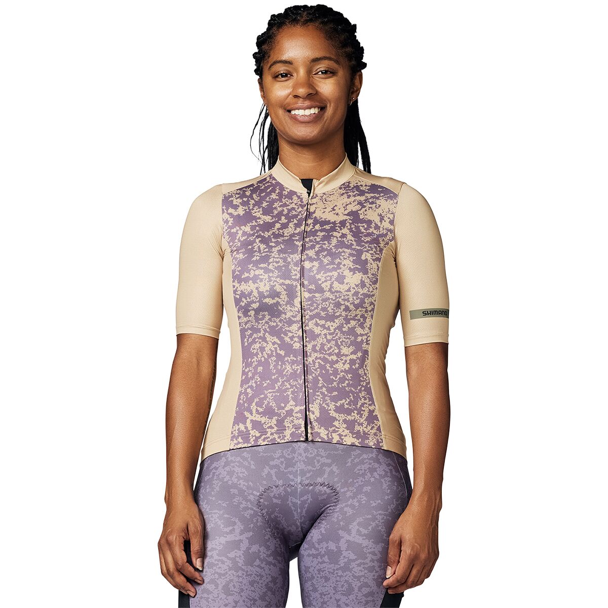 Shimano Shimano Evolve Corsa Short Sleeve Jersey - Women's Feather Beige, S