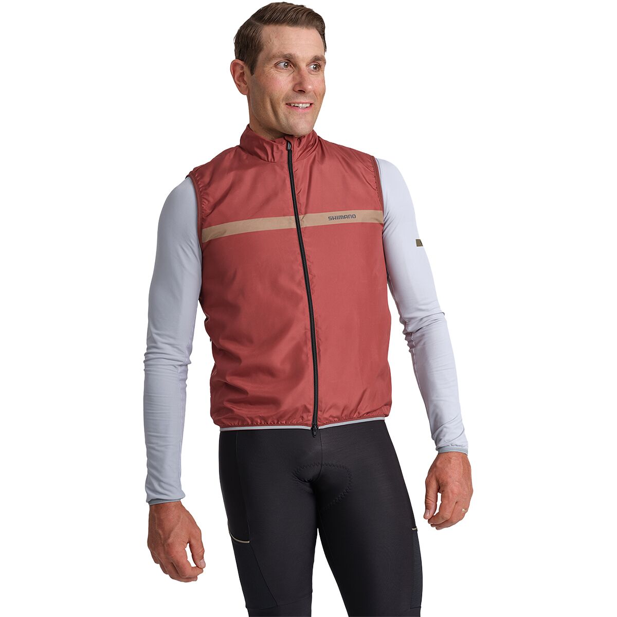 Shimano Shimano Evolve Prima Wind Vest - Men's Mirror Brown, L