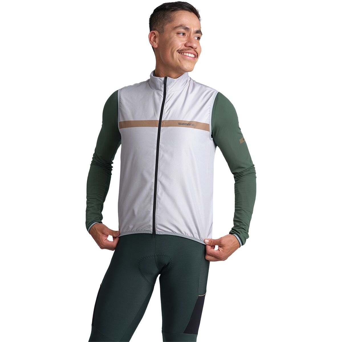 Shimano Shimano Evolve Prima Wind Vest - Men's Mirror Gray, XXL