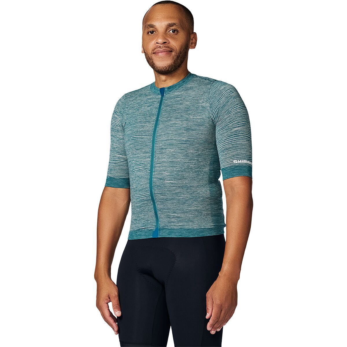 Shimano Shimano Evolve Terra Seamless Short Sleeve Jersey - Men's Deep Ocean, L/XL