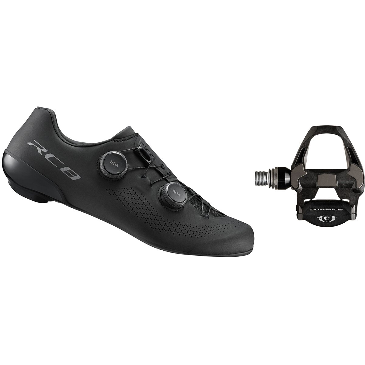 Shimano RC810 + Dura-Ace PD-R9100 Shoe & Pedal Package Black, 46.0