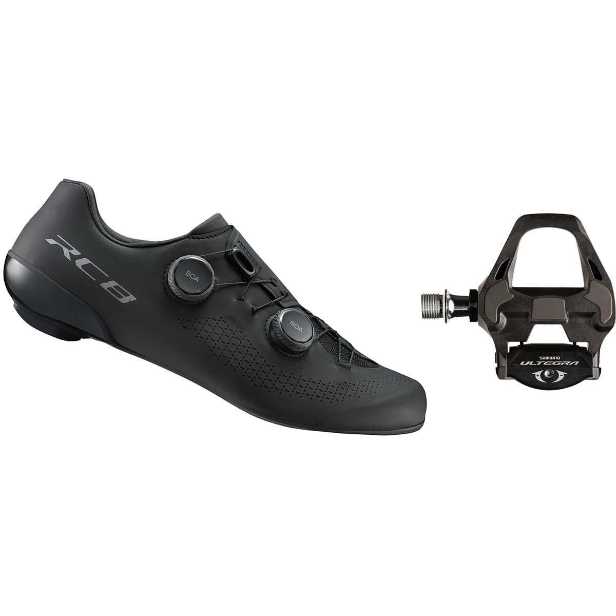 Shimano RC810 + Ultegra PD-R8000 Shoe & Pedal Package Black, 46.0