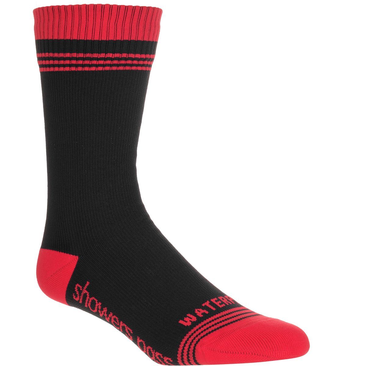 Showers Pass Crosspoint Waterproof Crew Socks Chili Pepper Red, L/XL - Men's