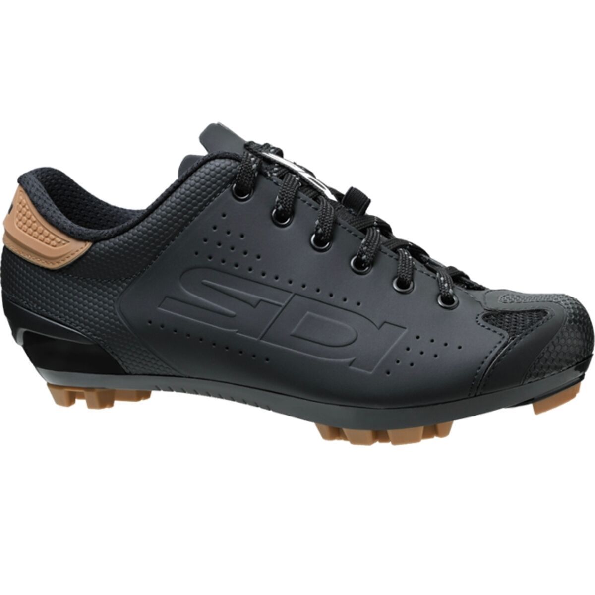 Sidi Sidi Dust Shoelace Mountain Clipless Shoe - Men's Black, 41.0