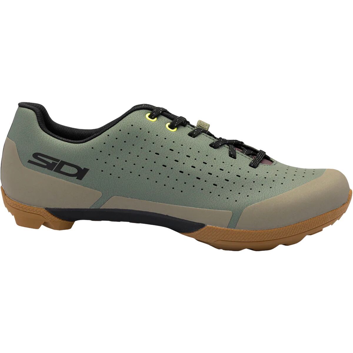 Sidi Sidi Asper Laces Gravel Shoe - Men's Military Yellow, 42.0