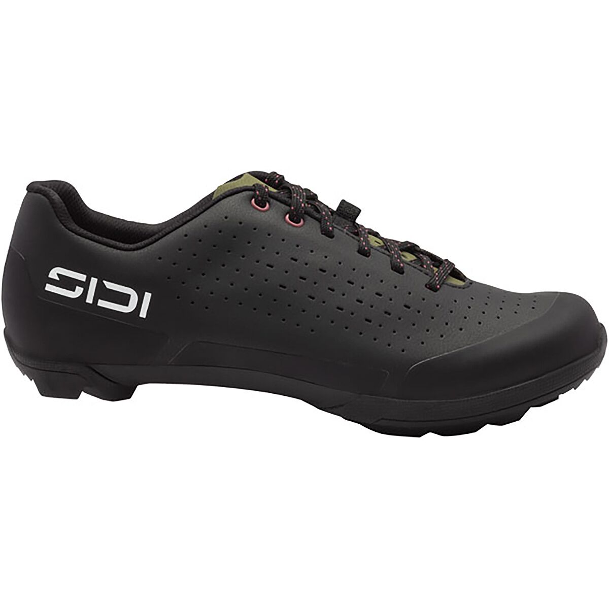 Sidi Sidi Asper Laces Gravel Shoe - Men's Black Olive Green, 46.0