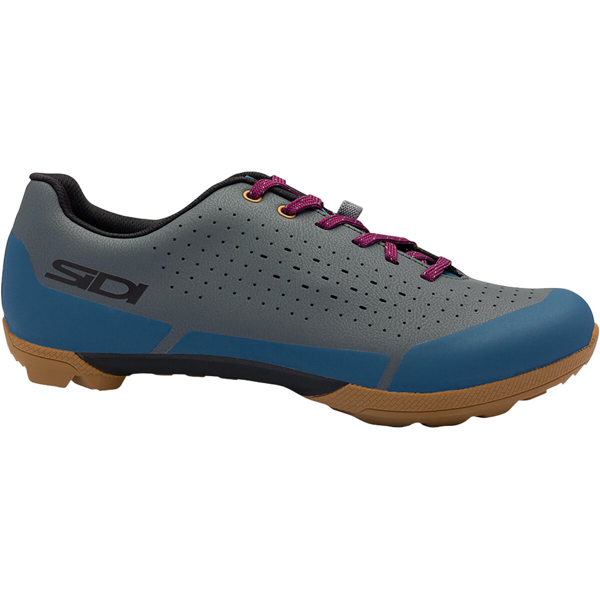Sidi Men's Asper Laces Gravel Shoe in Dark Grey - Size: 41