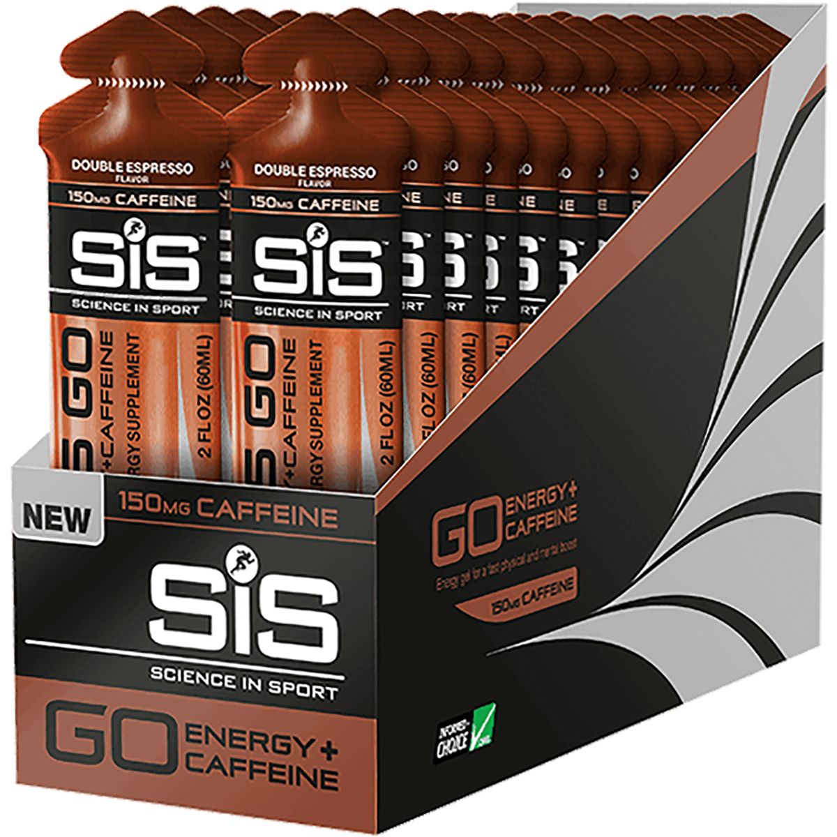 Science In Sport Science in Sport GO Energy Plus Caffeine Gels Berry, 60ml 30 pack