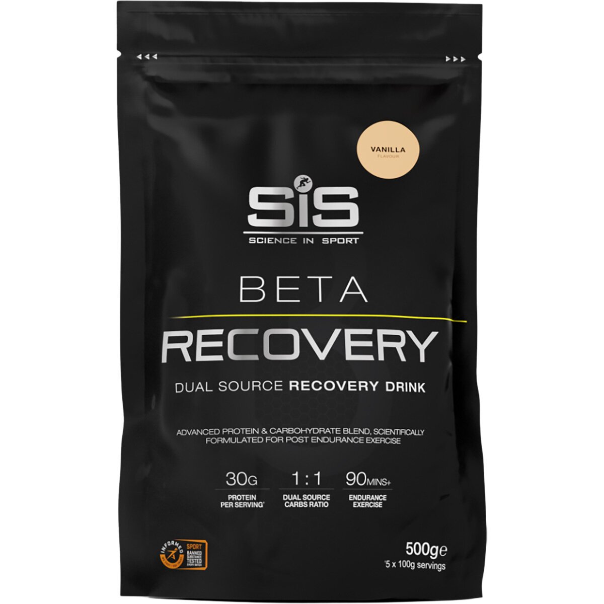 Science In Sport Science in Sport Beta Recovery Powder Vanilla, 500g, 10 servings