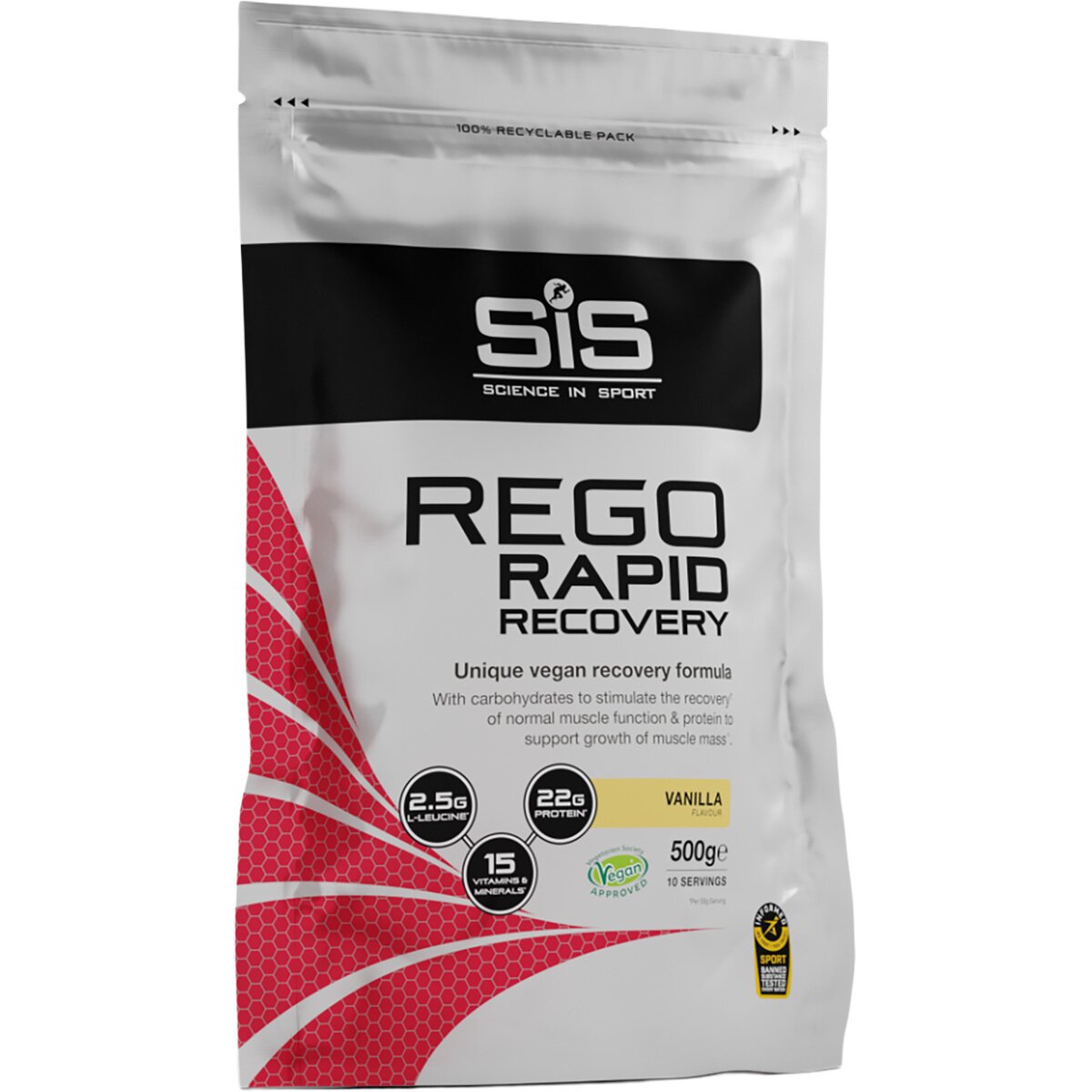 Science In Sport Science in Sport Rego Rapid Recovery Powder Vanilla, 500g, 10 servings