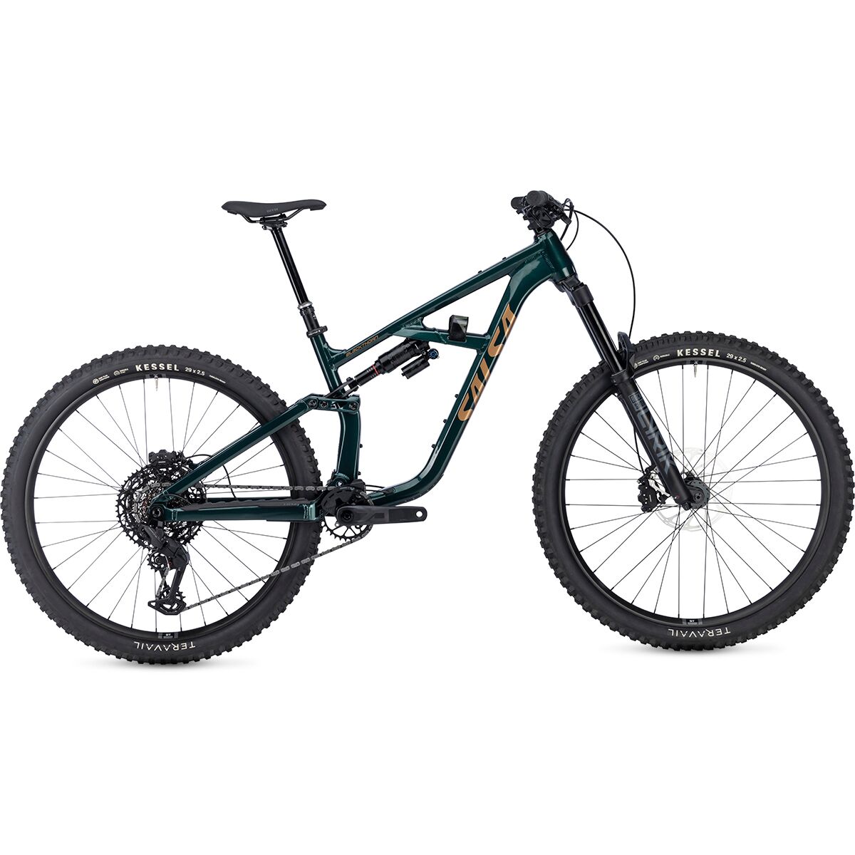 Salsa Salsa Blackthorn 145 Eagle 70 Mountain Bike Black Spruce, L