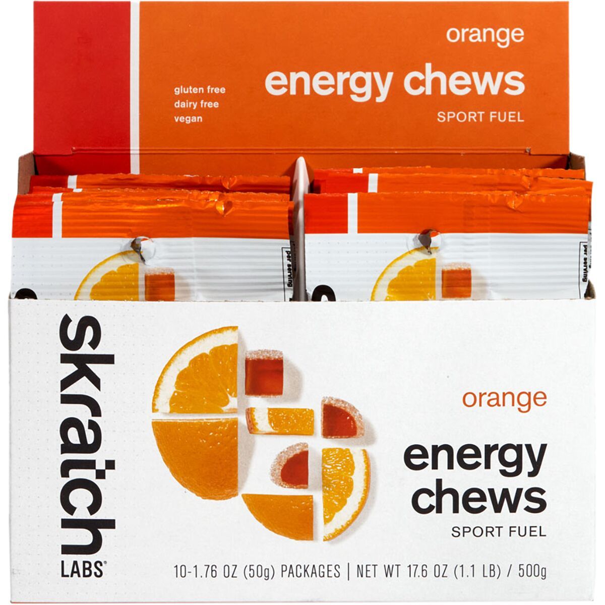 Skratch Labs Skratch Labs Energy Chews Sport Fuel - 10-Pack Oranges, 10 Pack