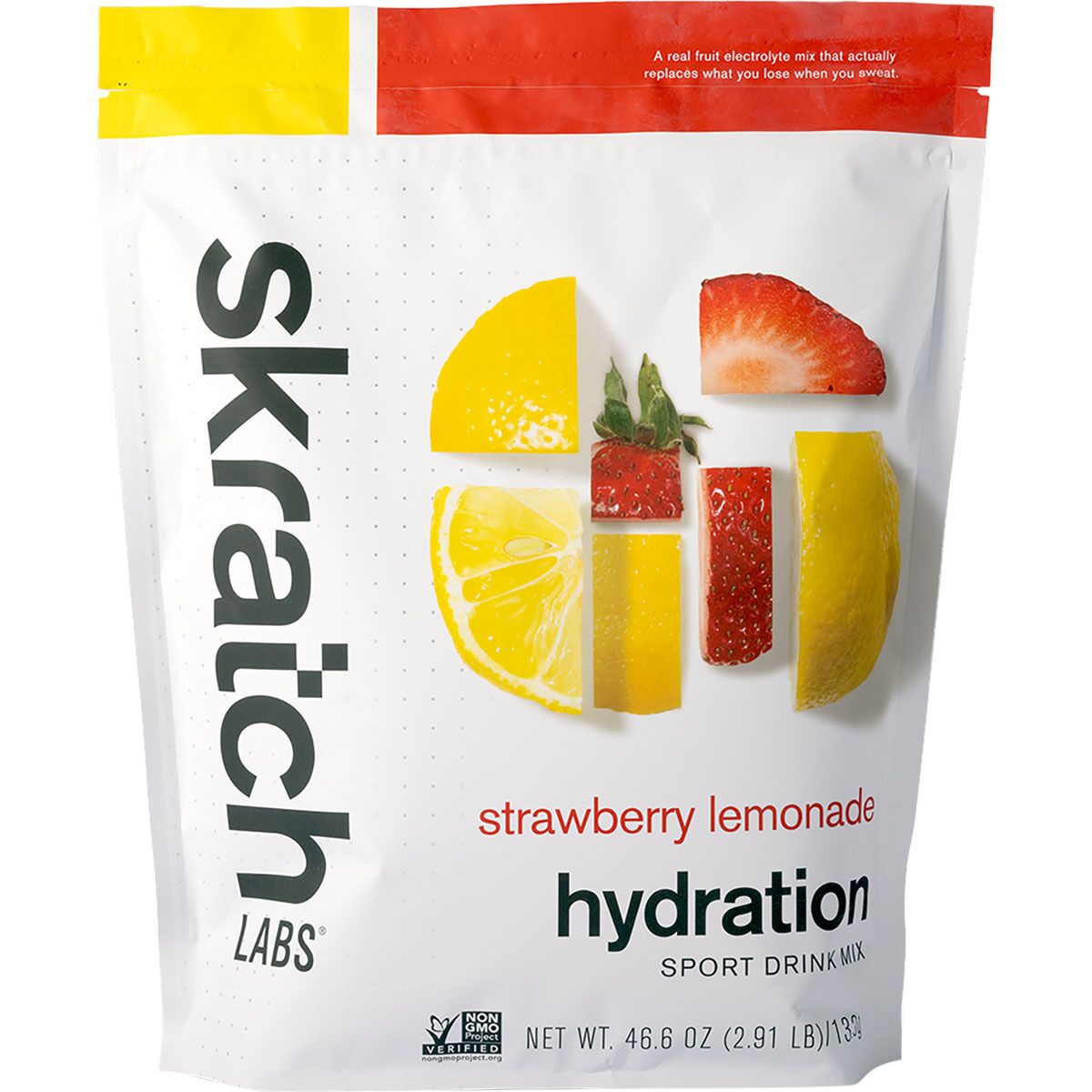 Skratch Labs Hydration Sport Drink Mix - 60-Serving Bag Strawberry Lemonade, 60-Serving Resealable Pouch