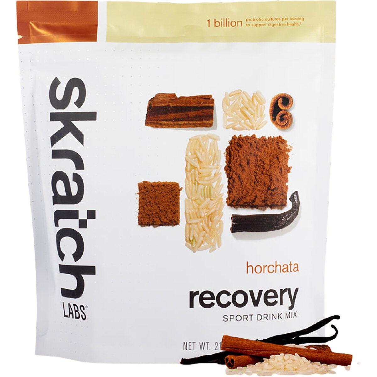 Skratch Labs Skratch Labs Recovery Sport Drink Mix - 24-Serving Bag Horchata, 24-Serving Resealable Pouch