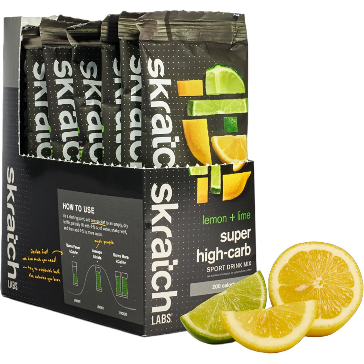 Skratch Labs Super High-Carb Sport Drink Mix - 8-Pack Lemons and Limes, One Size