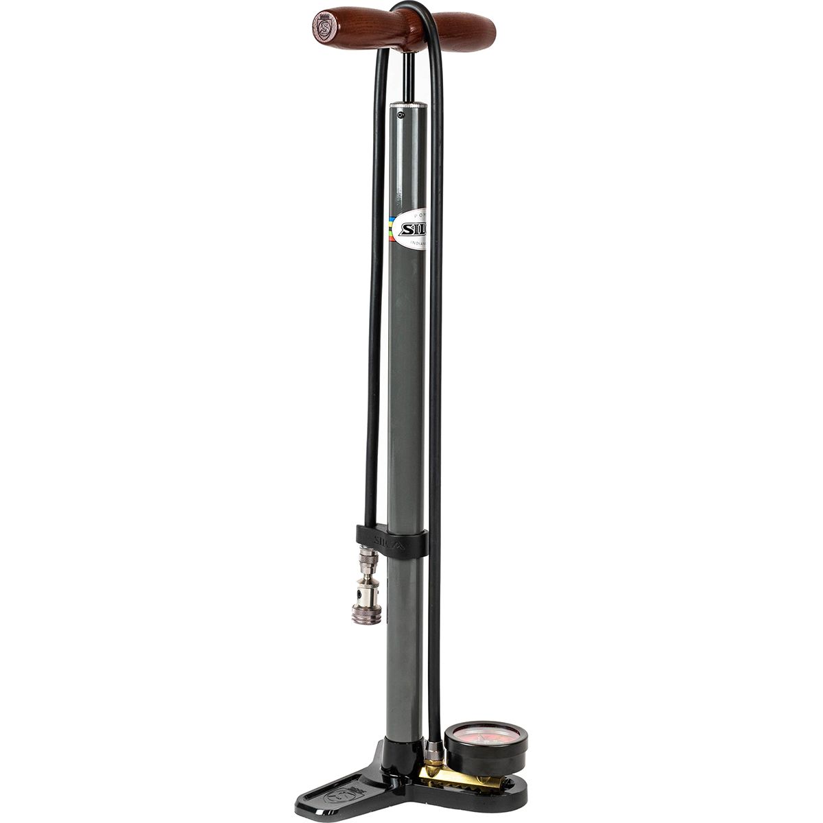 Silca Pista Plus Floor Pump Grey, One Size