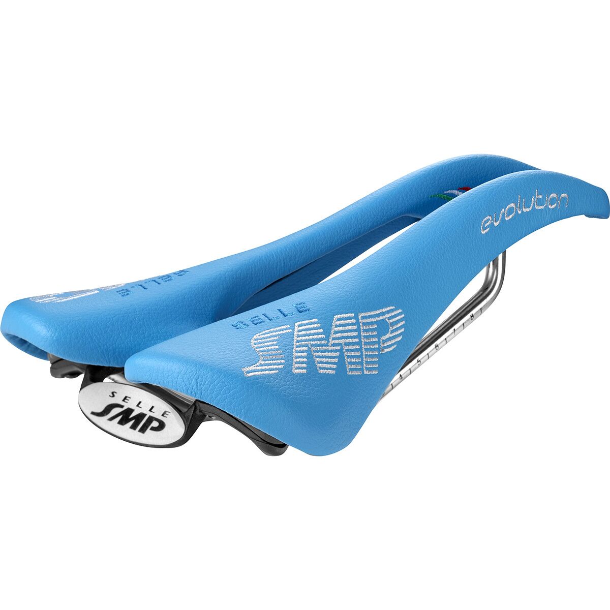 Selle SMP Selle SMP Evolution Saddle Light Blue, 129mm - $269.00 at Competitive Cyclist