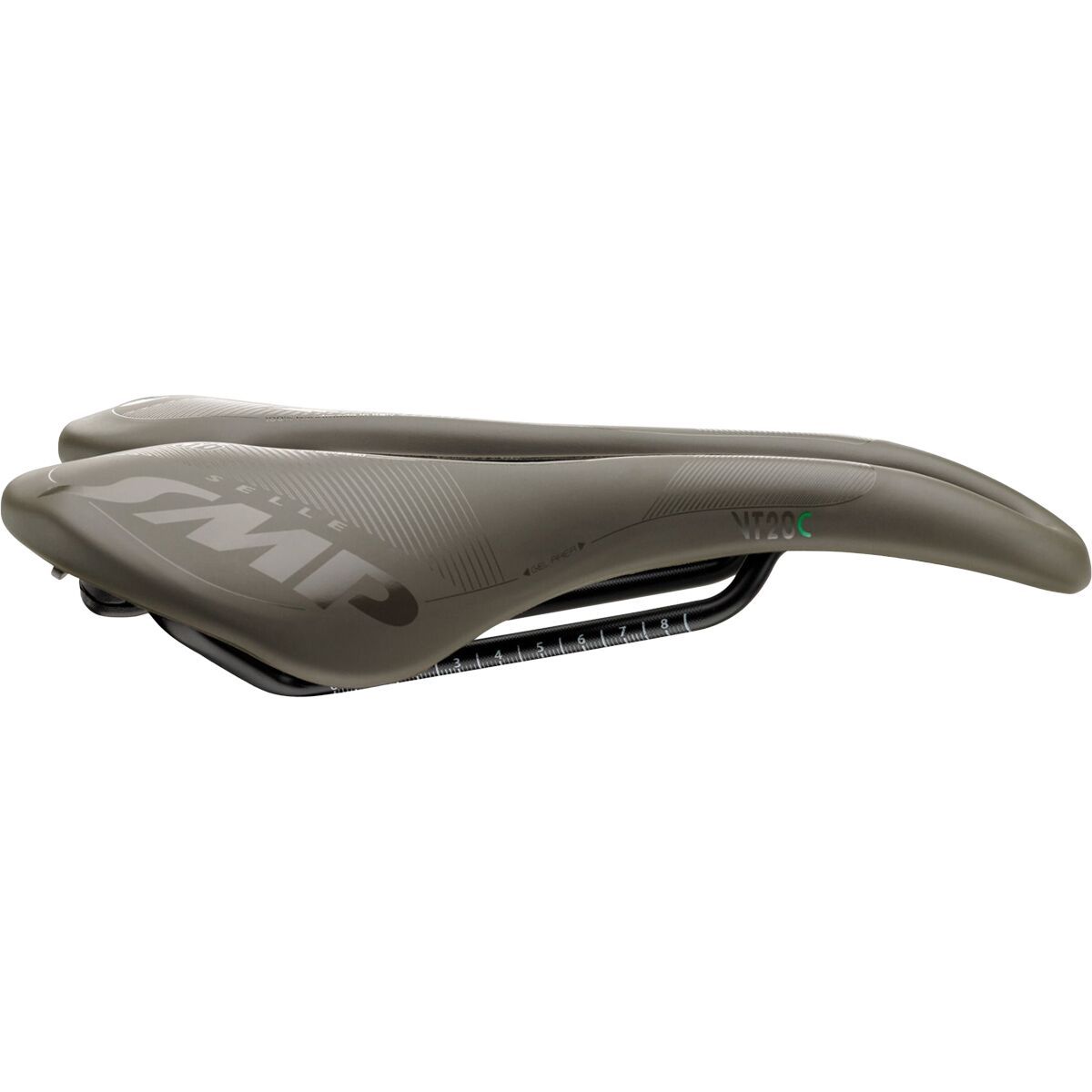 Selle Smp Selle SMP VT20C-Gel Saddle Grey-Brown Gravel, 144mm
