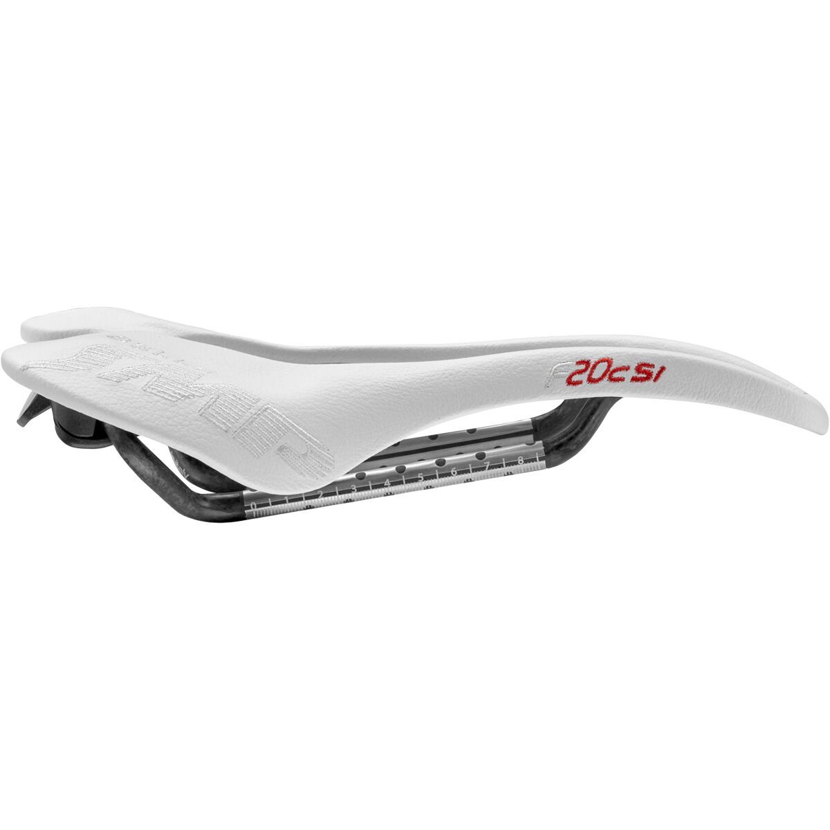 Selle SMP Selle SMP F20C s.i. With Carbon Rail Saddle White, 135mm