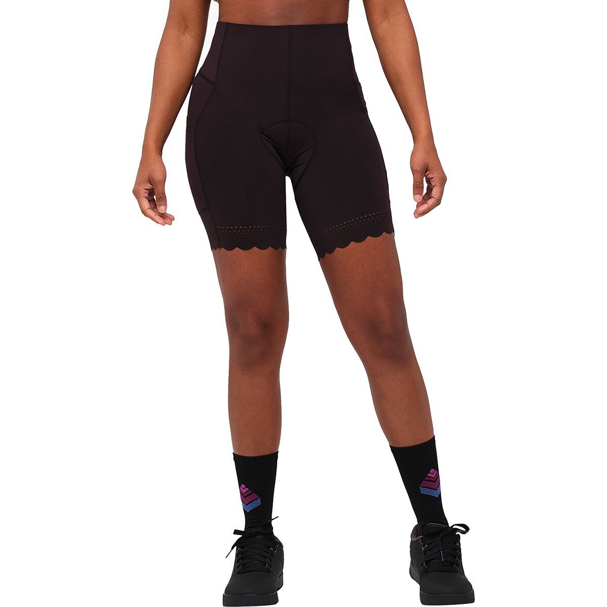 SHREDLY Biker Cham Liner Short - Women's Noir, S