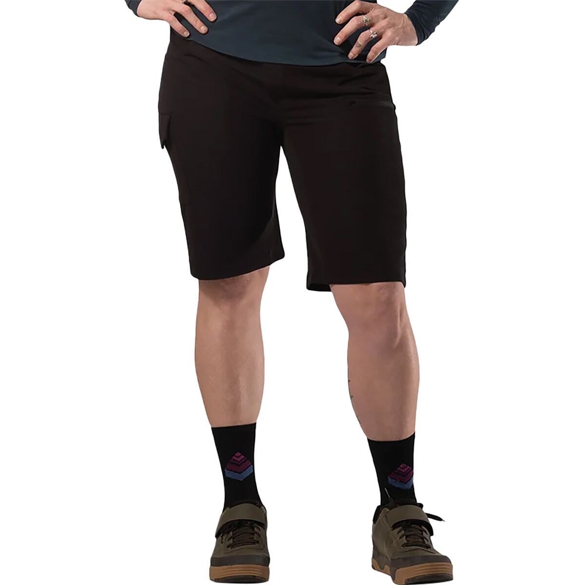 SHREDLY Limitless - Stretch Waistband High-Rise 11in Short - Women's Midnight Tie Dye, 10